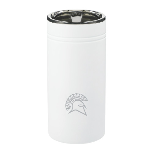  Sherpa Vacuum White Tumbler & Insulator 12oz - Official Logo Engraved