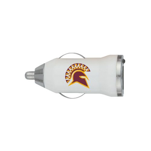  On the Go White Car Charger - Official Logo