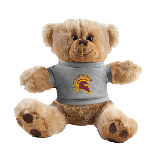  Plush Big Paw 8 1/2 inch Brown Bear w/Grey Shirt - Official Logo