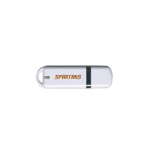  USB White Pen Drive 4G - Spartans Word Mark