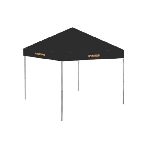  9 ft x 9 ft Black Tent - Spartans Word Mark