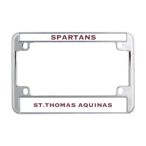  Metal Motorcycle License Plate Frame in Chrome - Mascot