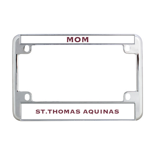  Metal Motorcycle License Plate Frame in Chrome - Mom