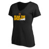 Thumbnail image for  Womens Plus Black V Neck T Shirt
