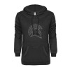 Thumbnail image for  ENZA Womens Black V Notch Raw Edge Fleece Hoodie
