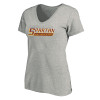 Thumbnail image for  Womens Plus Heather Grey V Neck T Shirt