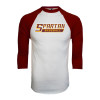 Thumbnail image for  White/Maroon Raglan Baseball T Shirt