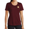 Thumbnail image for  Womens Maroon Performance Short Sleeve Tee