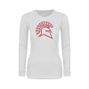 Thumbnail image for  Womens White Long Sleeve V Neck Tee