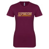Thumbnail image for  Next Level Womens Maroon Boyfriend Tee