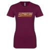 Thumbnail image for  Next Level Womens Maroon Boyfriend Tee