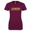 Thumbnail image for  Next Level Womens Maroon Boyfriend Tee