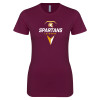 Thumbnail image for  Next Level Womens Maroon Boyfriend Tee