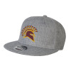 Thumbnail image for  Heather Grey Wool Blend Flat Bill Snapback Hat
