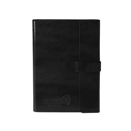  Fabrizio Junior Black Portfolio w/Loop Closure - Official Logo Engraved