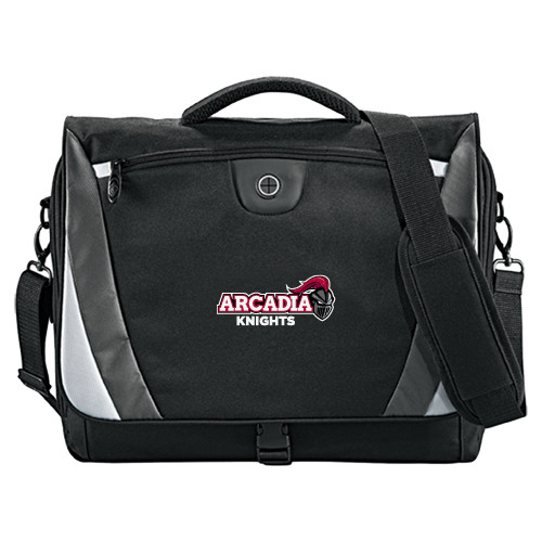  Black/Grey Slope Computer Messenger Bag - Official Logo