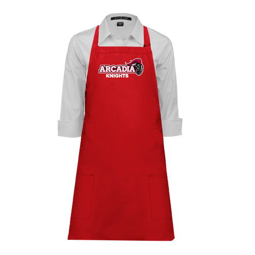  Full Length Red Apron - Official Logo