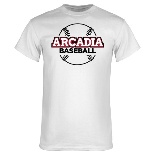  White T Shirt - Arcadia University Baseball