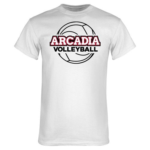  White T Shirt - Arcadia University Volleyball