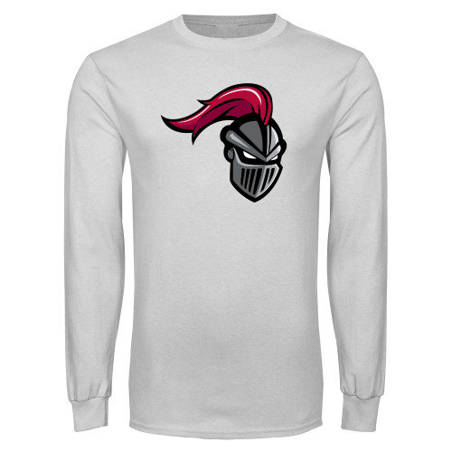  White Long Sleeve T Shirt - Knight
