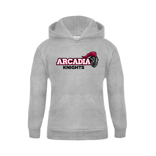  Youth Grey Fleece Hood - Official Logo