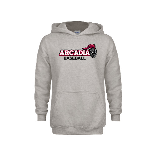  Youth Grey Fleece Hood - Baseball