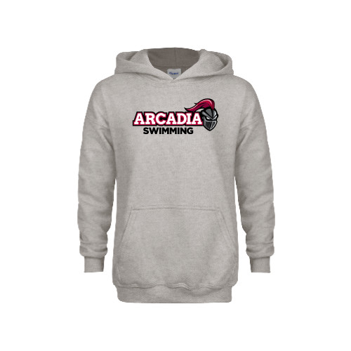  Youth Grey Fleece Hood - Swimming