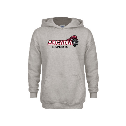  Youth Grey Fleece Hood - E Sports
