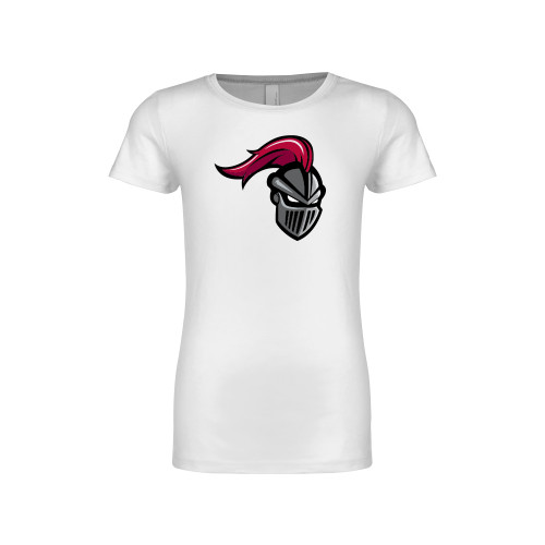  Next Level Girls White Fashion Fit T Shirt - Knight