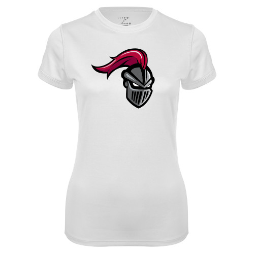  Womens White Performance Tee - Knight