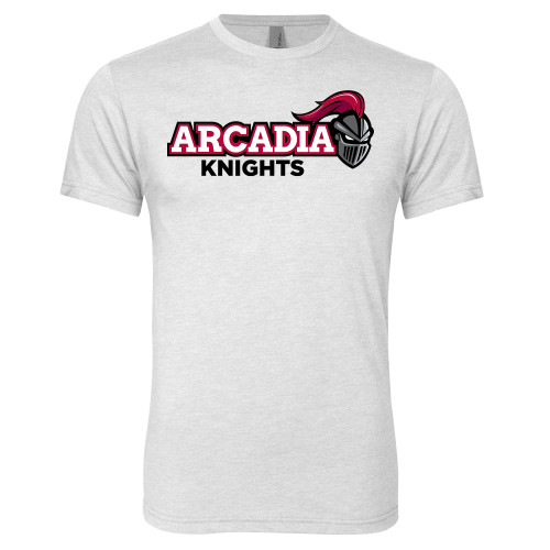  Next Level Heather White Triblend Tee - Official Logo
