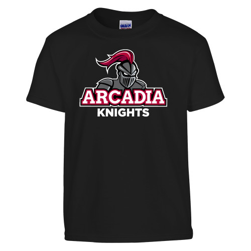  Youth Black T Shirt - Arcadia Knights Stacked