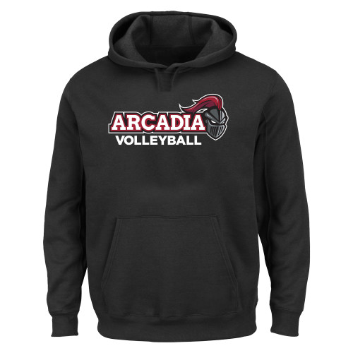  Extended Black Hoodie - Volleyball