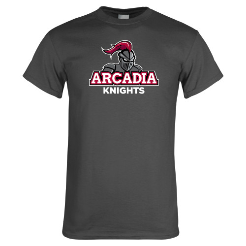  Charcoal T Shirt - Arcadia Knights Stacked