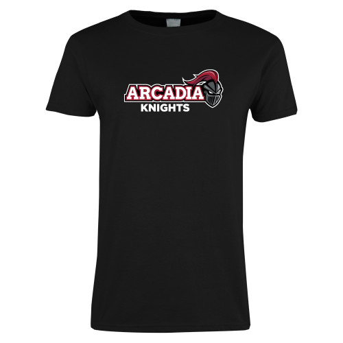  Womens Black Short Sleeve Tee - Official Logo