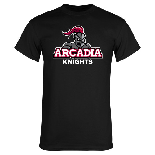  Black T Shirt - Arcadia Knights Stacked