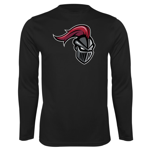  Black Performance Long Sleeve Shirt - Knight