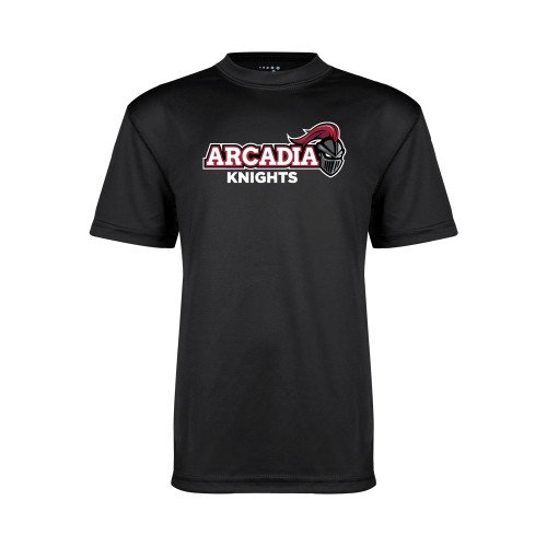  Youth Performance Black Tee - Official Logo
