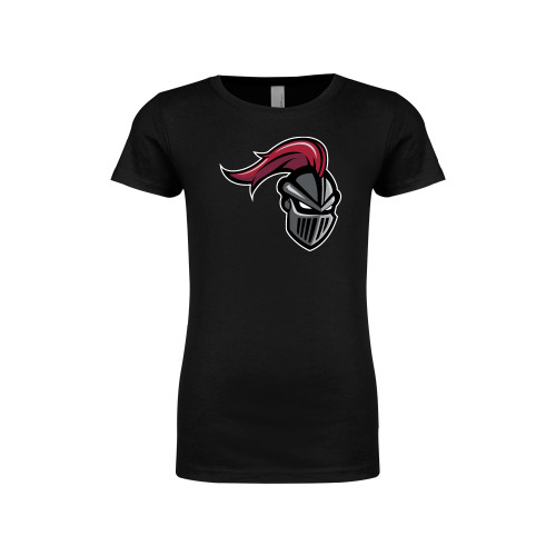  Next Level Girls Black Fashion Fit T Shirt - Knight