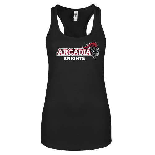 Next Level Womens Black Racerback Tank  - Official Logo