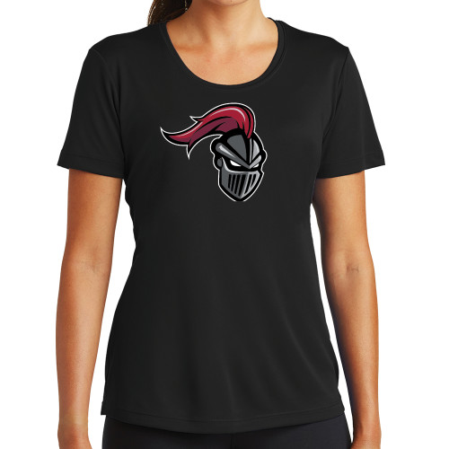 Womens Black Performance Tee - Knight