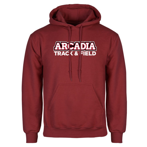  Cardinal Fleece Hoodie - Track and Field Word Mark