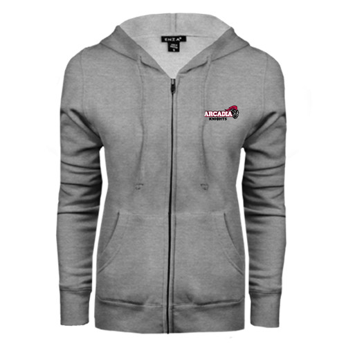 Main Image for  ENZA Womens Grey Fleece Full Zip Hoodie