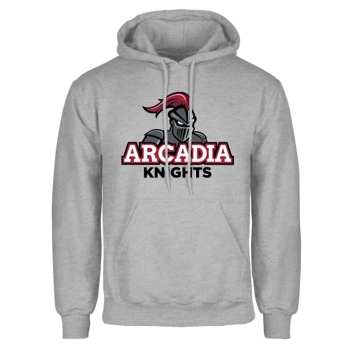  Grey Fleece Hoodie - Arcadia Knights Stacked