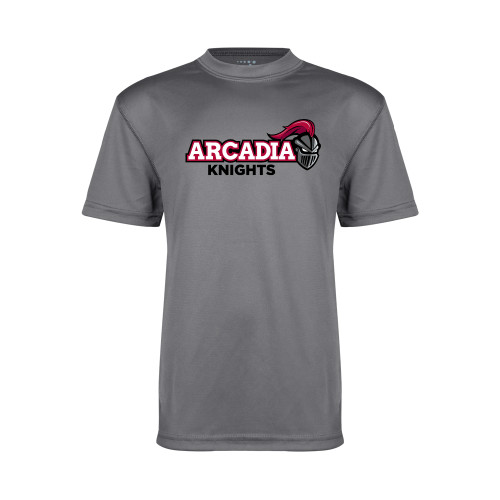  Youth Performance Grey Concrete Tee - Official Logo