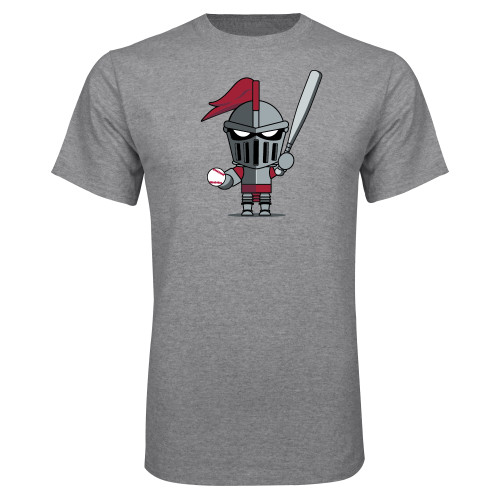  Grey T Shirt - Arcadia Mini Knight Baseball