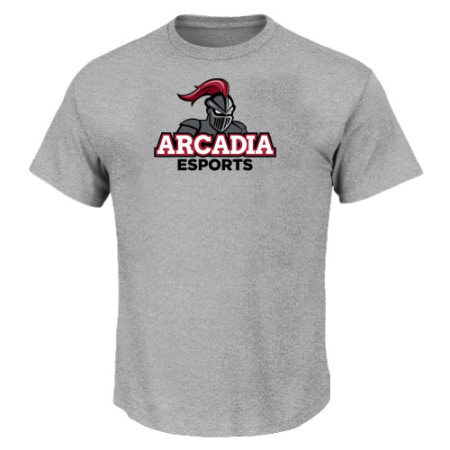  Tall Heather Grey T Shirt - E Sports Stacked