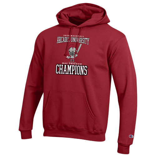  Champion Cardinal Fleece Hoodie - 2025 MAC Freedom Baseball Champions