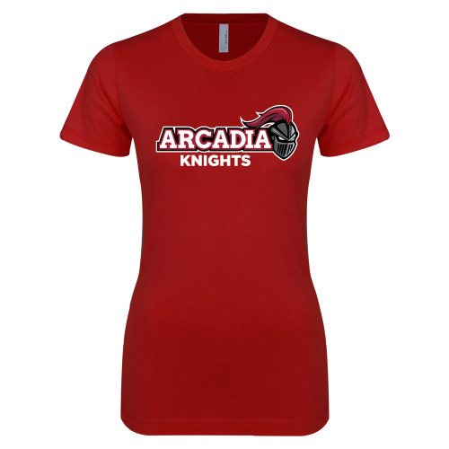  Next Level Womens Cardinal Boyfriend Tee - Official Logo