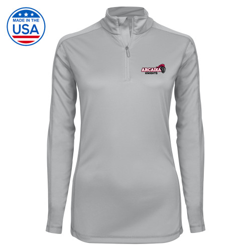  Syntrel Womens Platinum Interlock 1/4 Zip - Official Logo